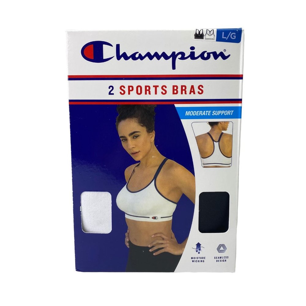 Champion Women's Seamless Racerback Sports Bras 2